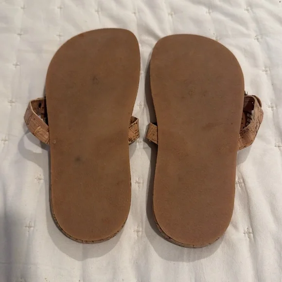 Jack Rogers Collins cork soles sandal metallic goldNWOT size 9.5 - Picture 7 of 8